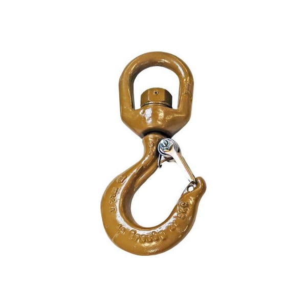 Crosby L-322AN Alloy Hook Swivel w/Latch, 5T WLL